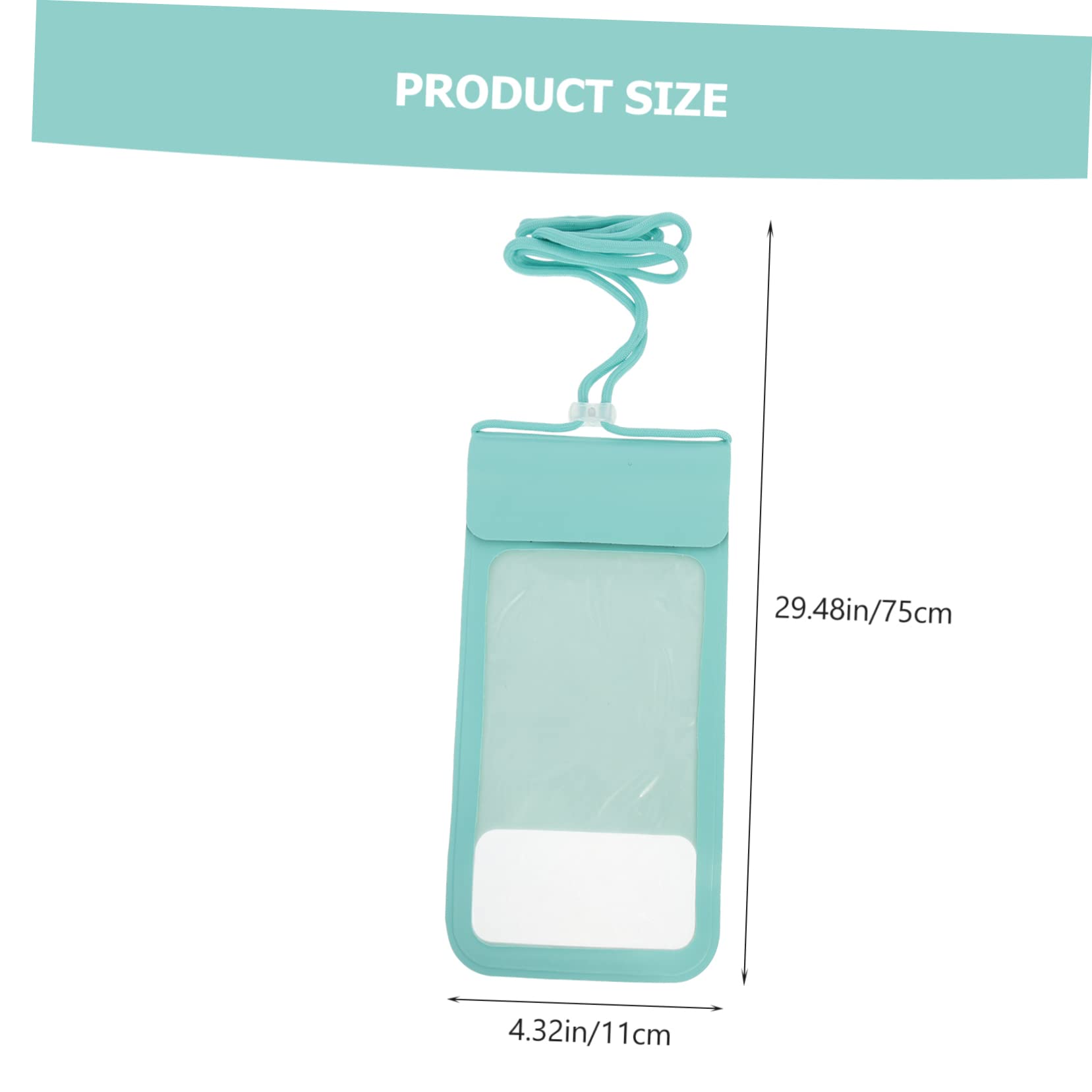 balacoo Touch Screen Phone Bag Waterproof Mobile Phone Pouch Compact Dry Bag for Cellphone Blue