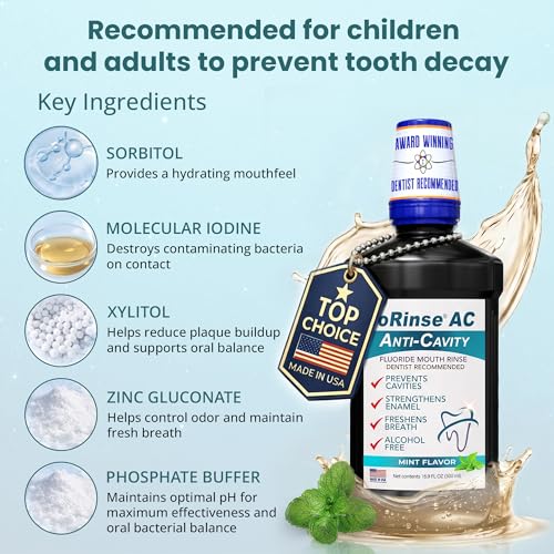 Image of ioRinse AC Anticavity Mouthwash with Fluoride & Molecular Iodine,16.9 fl oz
