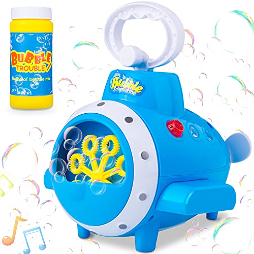 Mademax Bubble Machine for Toddlers, Kids, 3000+ Bubbles/min Electric Automatic Bubble Maker Blower Outdoor Gifts Bubbles Toys for Age 2-8 Year Old Boys, Girls, Baby Bath, Parties