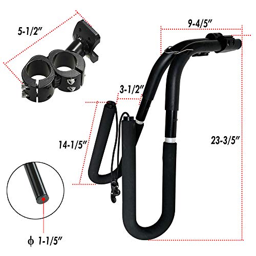 Codinter Surfboard Bike Rack, SUP Paddle Board Bicycle Carrier Windsurfing Racks Side Mount