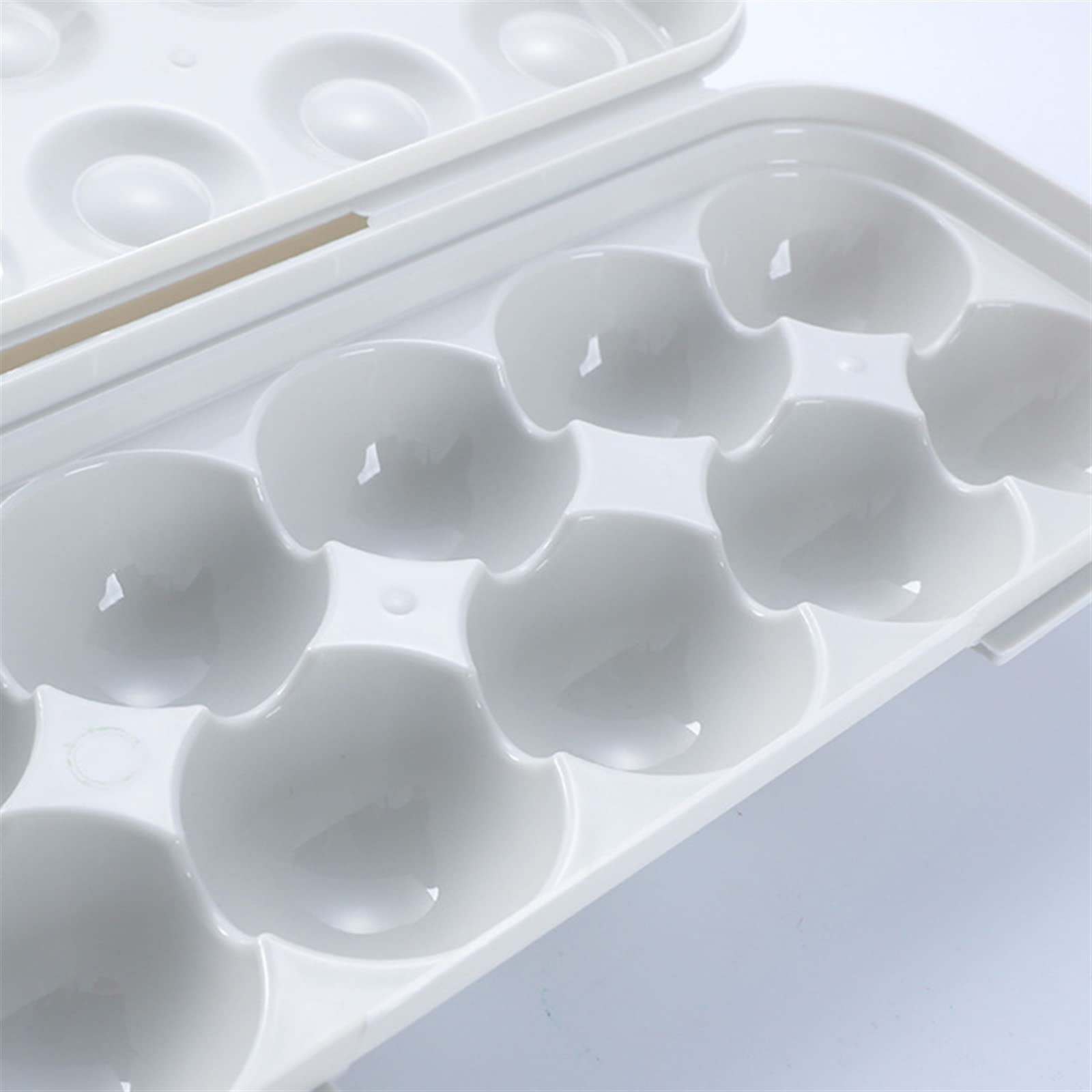 Eierbehälter für Kühlschrank, 12 Gitter, Eieraufbewahrungsbox, Eierablage, Behälter für Küche, Kühlschrank, Eier, Kunststoffspender