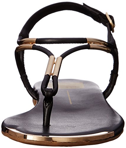 Dolce Vita Women's Marly Flat Sandal,Black,6 B(M) Us #TOP1