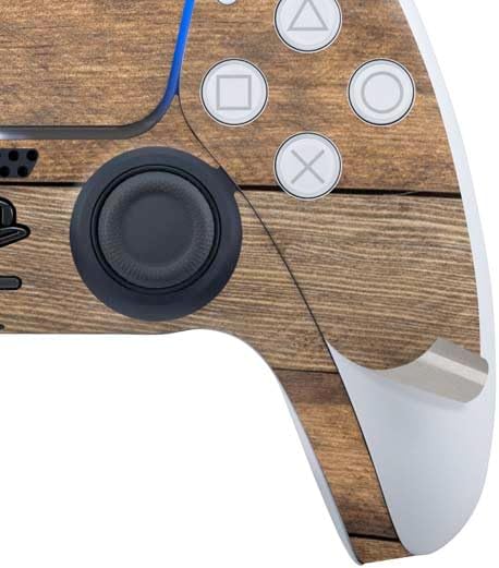 Skinit Decal Gaming Skin Compatible with PS5 Bundle - Early American Wood Planks Design