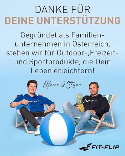 Fit-Flip Strandtuch XXL aus Mikrofaser - leicht und schnelltrocknend - 100% recyceltes Strandhandtuch - kompaktes Handtuch zum Baden - Badetuch (Leo 160x90cm)