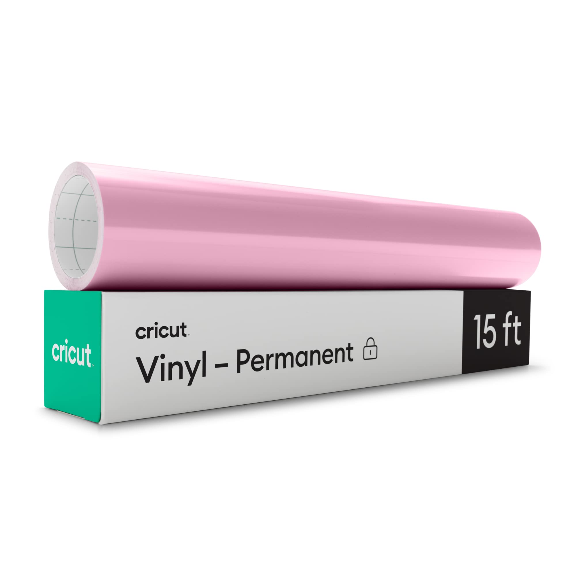 Cricut Premium Permanent Vinyl Roll (12 in x 15 ft), Weather-Resistant, Dishwasher-Safe & Fade-Proof, Compatible w Cricut Cutting Machines, Create Signs, Labels, & Personalize DIY Projects, Light Pink-image-2