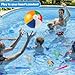 YUJUN 31 PCS Pool Diving Toys Big Rings Swim Thru Rings Pool Game Toys Summer Underwater Game with Pool Fishes Dive Sticks Gems Storage Bag Swim Birthday Party Favors for Kids Teens Adults