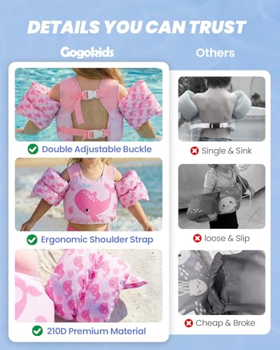 Image of Gogokids Puddle Float Jumper 24-66 Pounds, Toddler Swim Vest Kids Floaties