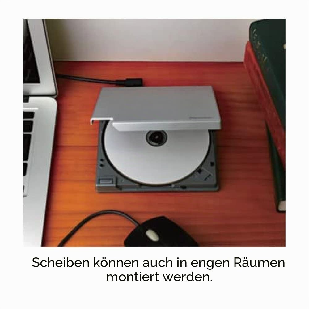 Pioneer Externes Blu-ray-Laufwerk BDR-XD08TS, USB 3.2 Gen1 (USB-Typ-C) / 2.0, schlanker tragbarer BD/DVD/CD-Brenner