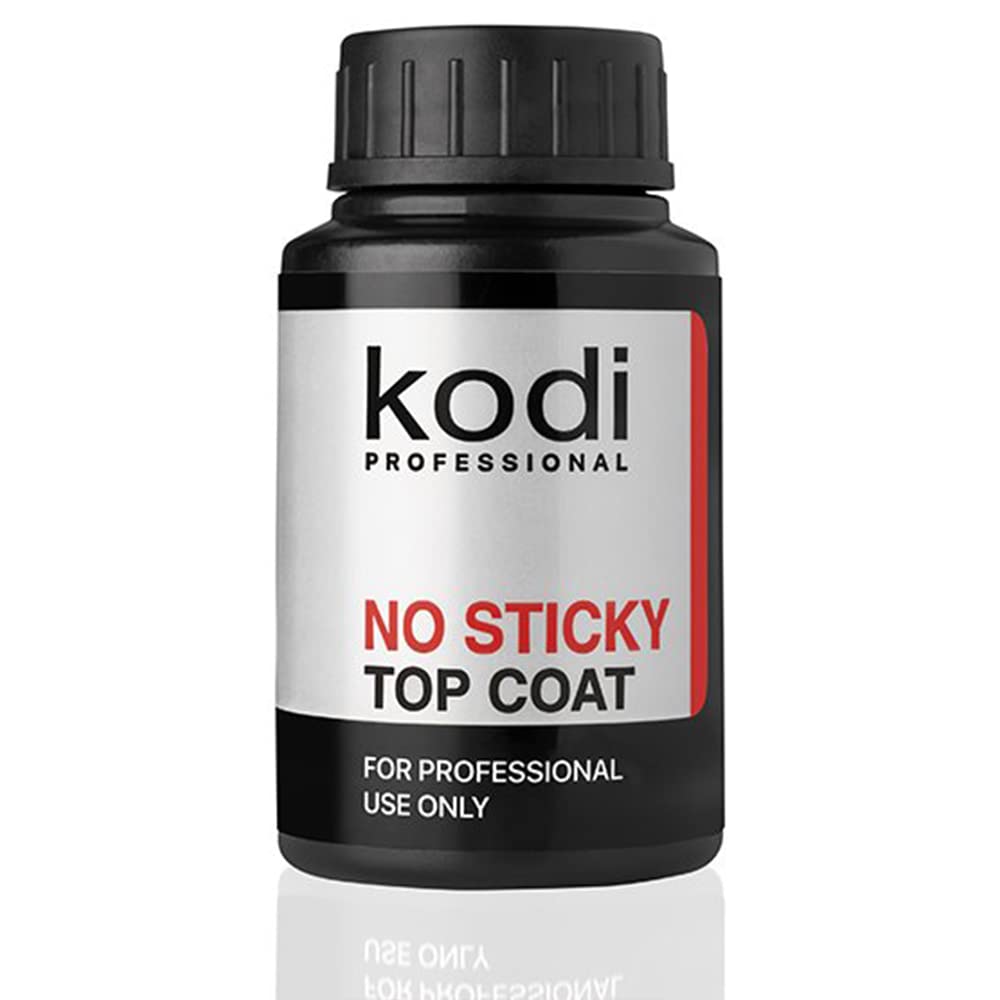 Kodi Professional NO STICKY TOP Coat 30ml. without sticky layer (1.01 Fl Oz) Gel LED/UV Nail Polish Coat Soak Off/No-Wipe Top/High Gloss Finish/Original