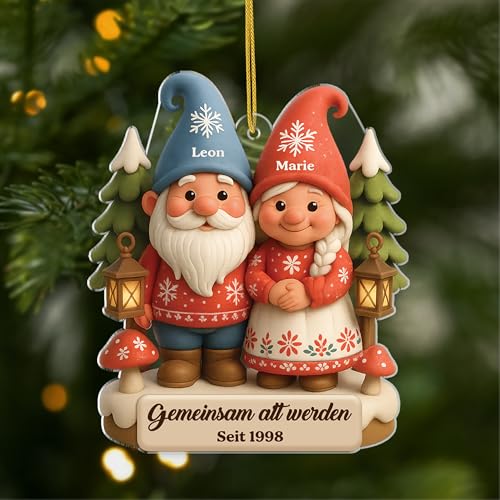 Geschenke Mall Personalisiertes Ornamente - Gemeinsam Alt Werden Seit...