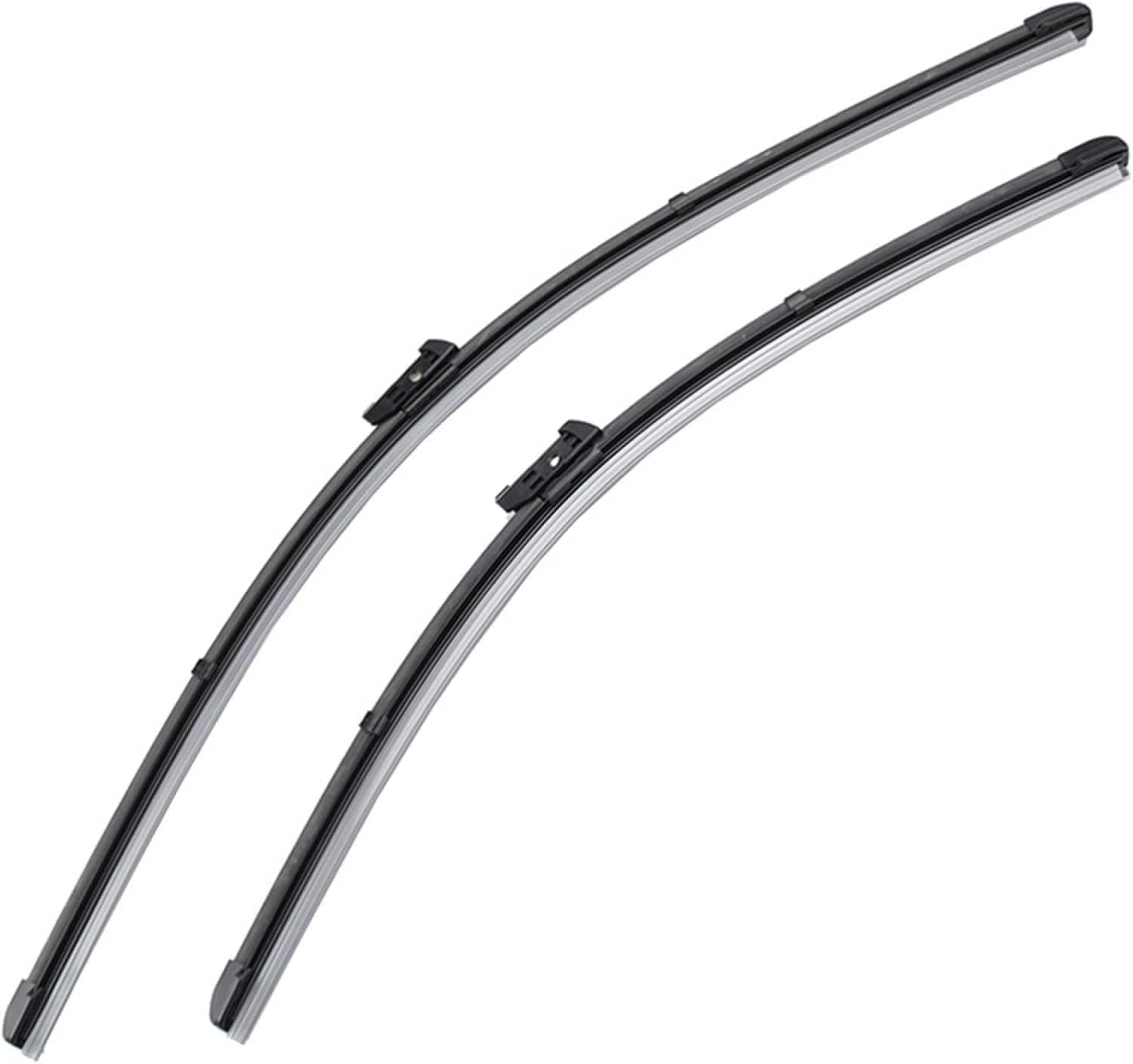 RESKIU Car Front Windshield Wiper Blade Set Replacement for VW Caddy 2017-2023, All Season Windscreen Wipers Quiet Easy Installation