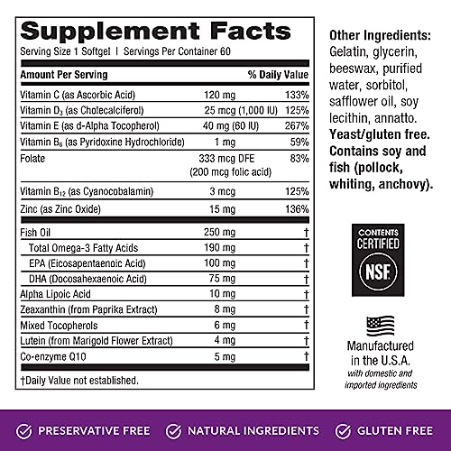 image for EyePromise Restore Supplement - 60 Softgel Capsules Containing Lutein,