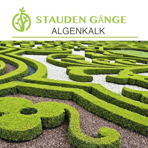 Stauden Gänge Algenkalk Pulver 1kg im umweltfreundlichen Papierbeutel wiederverschließbar/Buchsbaumretter/Das Original/mit ANLEITUNG/Buchsbaum Kur/Buchsbaumdünger