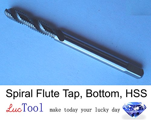 Luctool 10-32 Unf Spiral Flute Tap Bottom Gh3 Limit 2 Flute Hss Uncoated Bright Finished Ground Thread. Luctool Provides Premium Quality Hand Tools For Metal Threading. thumb #1