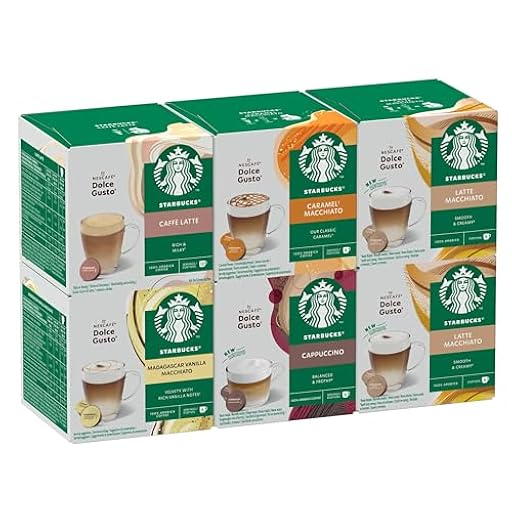 STARBUCKS Paquete Variado White Coffee de Nescafé Dolce Gusto, Cápsulas de Café 6 x 12 (72 Cápsulas) - Exclusivo de Amazon | Ya disponible en tu tienda friki favorita! En mundofriki.es!