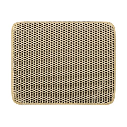 Ladfrol猫用トイレ ペットマット 猫用トイレマット 持ち運び防止・飛び散り防止 猫用トイレ (カーキ,70*120*1.2(cm))