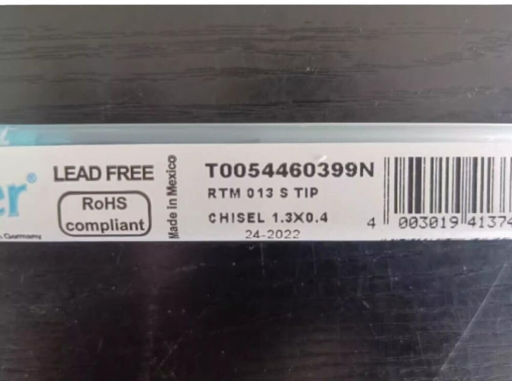 Quantity: 1 RT3 welded iron chisel type welded iron tip RT3 1.3x0.4 mm-