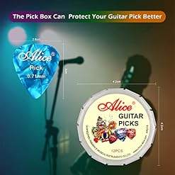 LTZGO Mediator pour Guitare, Lot de 12 Accessoires Guitare avec Boîte à Palettes en Métal, Plectre Guitare, Celluloïd… - Les Beatles, Paul McCartney, John Lennon, RIngo Starr, George Harrison LTZGO Mediator pour Guitare, Lot de 12 Accessoires Guitare avec Boîte à Palettes en Métal, Plectre Guitare, Celluloïd… – Image 4