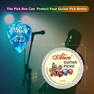 LTZGO Mediator pour Guitare, Lot de 12 Accessoires Guitare avec Boîte à Palettes en Métal, Plectre Guitare, Celluloïd… - Les Beatles, Paul McCartney, John Lennon, RIngo Starr, George Harrison LTZGO Mediator pour Guitare, Lot de 12 Accessoires Guitare avec Boîte à Palettes en Métal, Plectre Guitare, Celluloïd… – Image 4