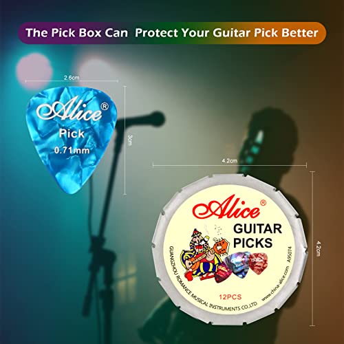LTZGO Mediator pour Guitare, Lot de 12 Accessoires Guitare avec Boîte à Palettes en Métal, Plectre Guitare, Celluloïd… - Les Beatles, Paul McCartney, John Lennon, RIngo Starr, George Harrison LTZGO Mediator pour Guitare, Lot de 12 Accessoires Guitare avec Boîte à Palettes en Métal, Plectre Guitare, Celluloïd… – Image 5