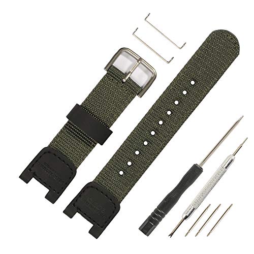 Bracelet nylon Casio SGW-100 GW-3000B rechange 25mm WRISTARMOR sangle montre sport