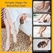 BEZOX Glass Foot Scrubber(1 PCS) - Nano-Glass Pedi Egg Pumice Stone for Feet Dead Skin, Plastic-Free Pedicure Foot File Callus Remover for Silky Smooth Feet - Walnut Wood Handled