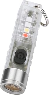 Bestcool Mini LED Keychain Torch, USB Rechargeable Flashlight Super Bright 400 Lumens Keyring Torch IP65 Waterproof with 5 Brightness and 6 Modes for Camping Outdoor Hiking Emergency