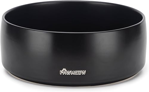 Miniatura 8 de Cuenco de cerámica para perros, 5.5 pulgadas, pequeño, resistente a derrames, resistente y moderno, alimentación de mascotas para perros pequeños y