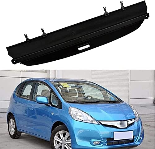 MAGII Auto Laderaumabdeckung Kofferraumabdeckung Rollo für Honda Jazz FIT 2008-2013, Auto Einziehbare Hintere Kofferraum-Hutablage Sichtschutzschild, Cargo Cover Ablagen