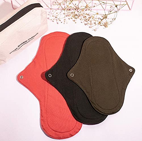 GIOCARE REUSABLE CLOTHPADS Cotton Washable Starter Kit | Modern Reusable Cloth Pads | Skin Friendly Menstrual & Washable Pad | Superb Absorption,Comfortable & Free From Rashes | Pack Of 3 (B08QFVQ6LN) Amazon Price History, Amazon Price Tracker