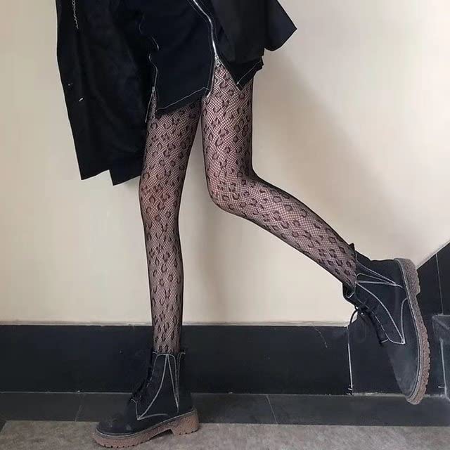 Medias 24 Estilos Medias Sexy Mujeres Muslo Medias de Cintura Alta Mallas Redes Pantimedias de Red Regalos para Damas (Negro M Talla única) (Negro H Talla única)