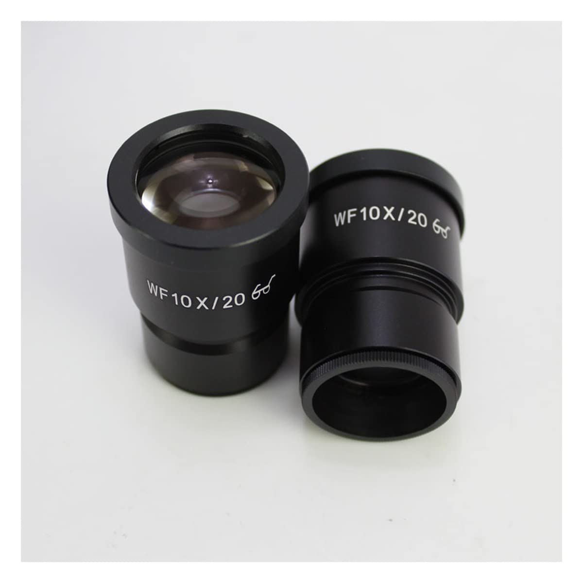 Microscope 2 PCS WF10X WF20X WF15X WF25X High Eyepoint Eyepiece for Stereo Microscope Eyepieces Parts Or Accessories(2PC WF20X 12mm)