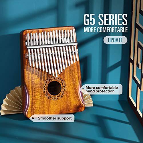 Image of MIFOGE 17Keys Kalimba Thumb Piano with Hard Case Koa