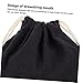 Outanaya Hair Dryer Travel Bag Portable Dustproof Storage Pouch for Hair Dryers for Travel and Guest Rooms Capacity Canvas Drawstring Design Elegant Black Embroidered Text