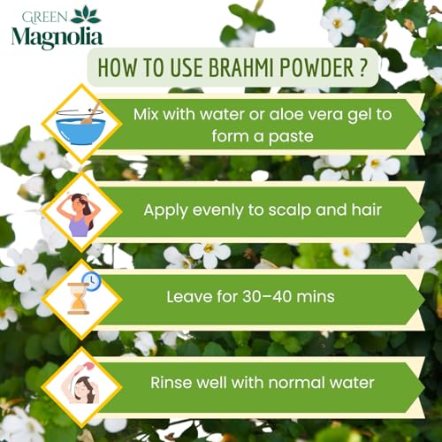 Image of Brahmi Powder for Hair Care Natural & Chemical-Free Ayurvedic Powder for Strong Roots Healthy Scalp & Hair Growth (100gm)