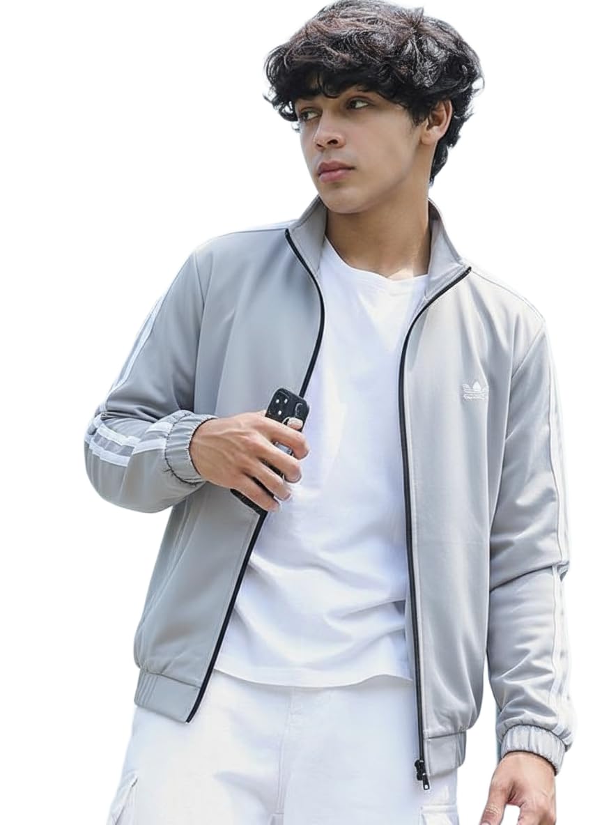 maykr Grey Bomber jacket,Men Jacket For Men.54-picture-13