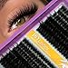 C Curl Lash Clusters Extensions 280 Pcs Individual Eye lash Clusters 100D Cluster Eyelash Lashes Wispy Clusters Lashes Makeup at Home - DIY Lash Extension Kit for Self Application (9-18MM) Mix