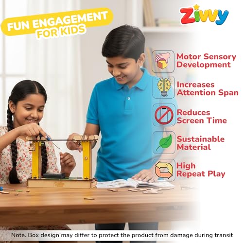 Image of Stem Toy Ropeway Rover | Toys for Boys 7-14 Years | Science Experiment kit | Educational Toys for 3 Year Old | Puzzle Game for Kids 7 to 10 Years