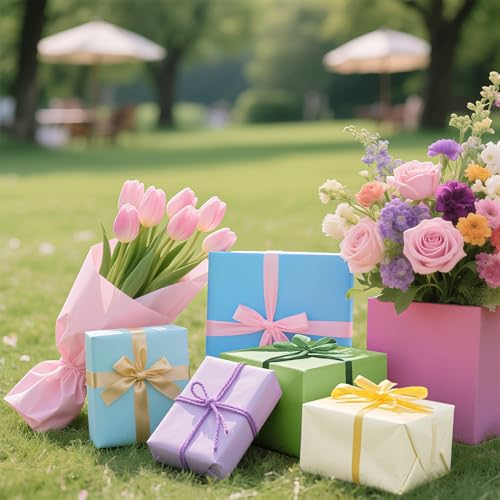 Image of 120 Sheets Pastel Tissue Paper for Gift Bags Wrapping, Art Tissue Paper Bulk for Weddings Birthday Party Crafts Decoration, 10 Colors