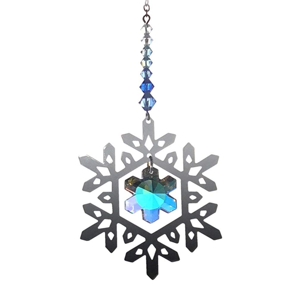 Wild Things Blue Small Royal Pure Radiance Snowflake Suncatcher