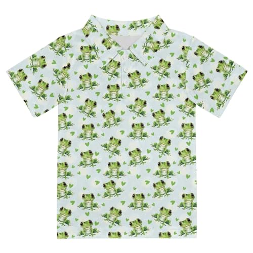 Unisex Short Sleeve School Kids Sport Polo Shirts for Boys and Girls