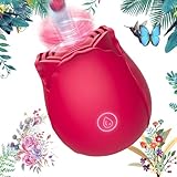 Roses Toy 2025 Efficient Version Clitioral Sucker Powerful Womens Viboators Quiet Rose Viboatorr Waterproof Flower Vibration The Rose Adult Toy for Women 10 Speeds Couple Games Adult Bedroom (Red)