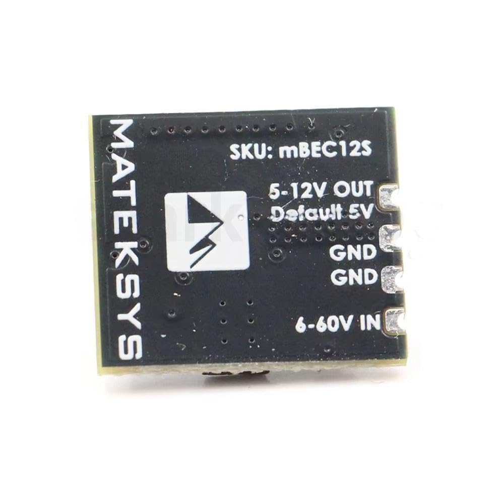 MATEKSYS BEC12S-PRO – Régulateur 9-55V Vers 5/8/12V 5A – Protection Anti-surtension Auto-récupérable – Pour Drone FPV Et Quadricoptère