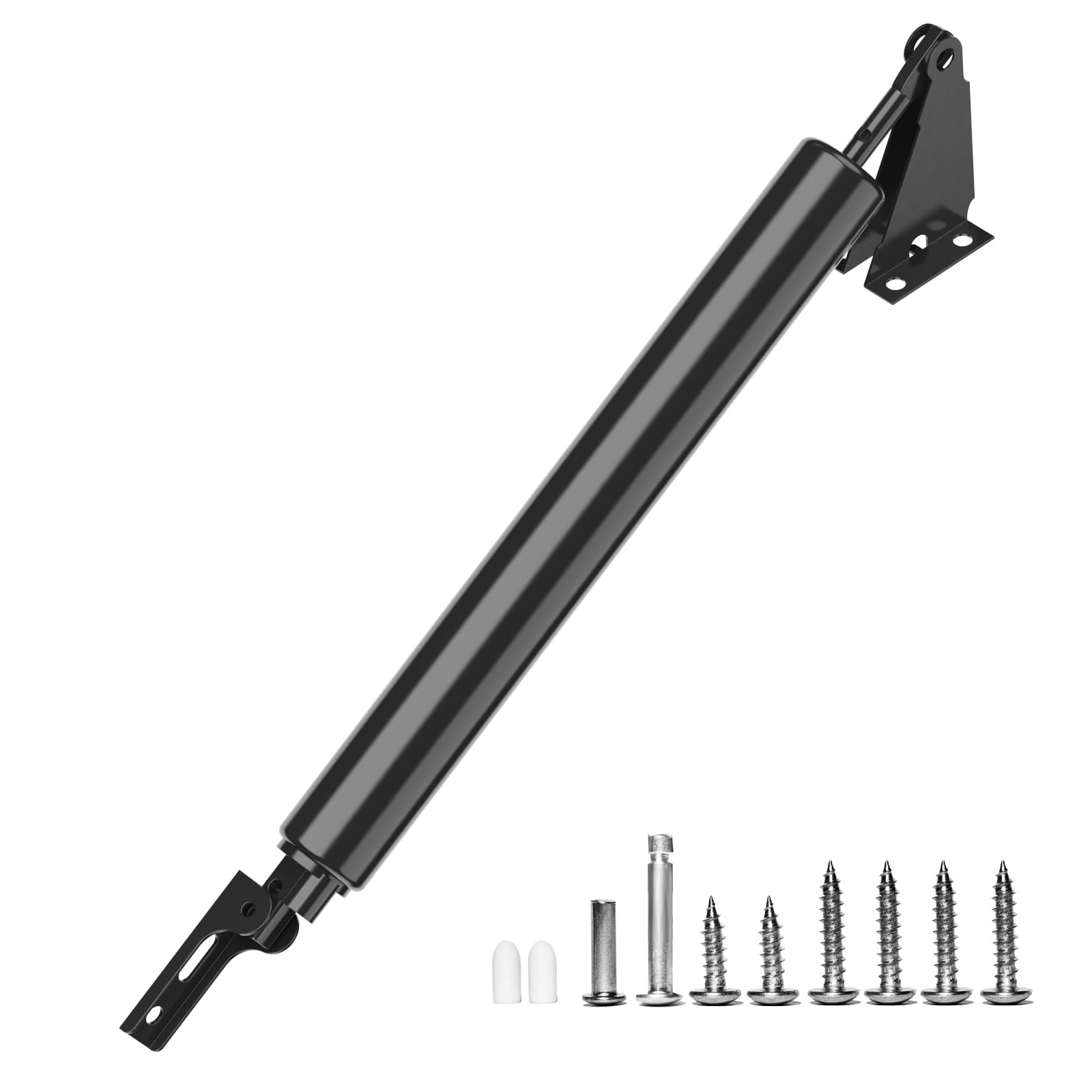 GLKEBY Storm Door Closer,Heavy Duty Door Closure with Hold Open Feature & Smooth Closing Motion – for Storm, Screen Doors Black