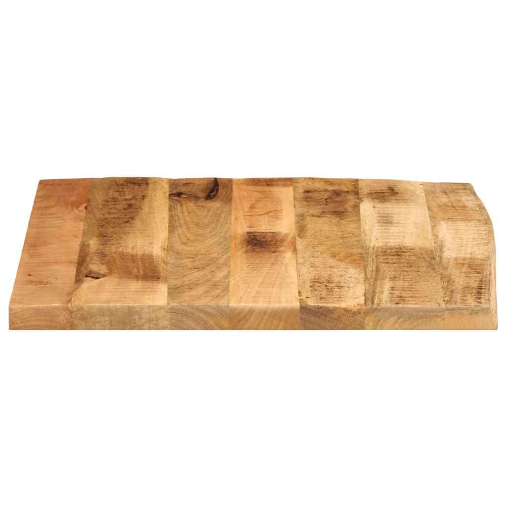 Piano da tavolo, 40 x 40 x 2,5 cm, bordo dell'albero, in legno massiccio, robusto, piano di lavoro per sala da pranzo, soggiorno, cucina, giardino, mobili di ricambio, fai da te, bricolage