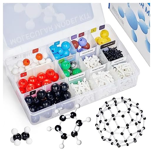 JoyCat Molecular Model Kit (404 pcs), Organic Chemistry Molecule Science Gifts for Ochem and Inorganic Students and Teachers
