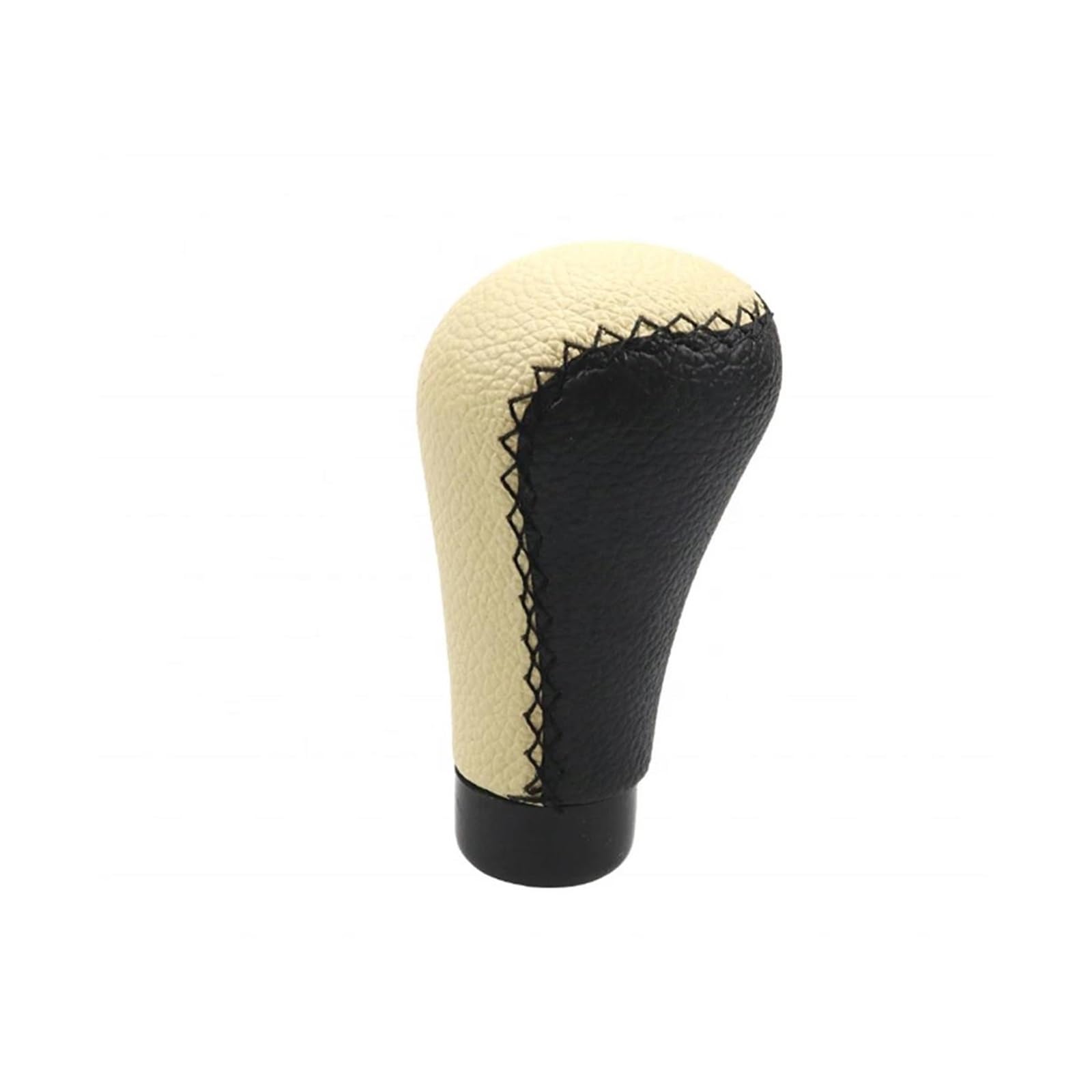 AHRPKAMERD Gear Shift Knob 1pcs Car Manual Carbon Leather Shifter Universal Shift Knob Gear Shift knob(Beige)