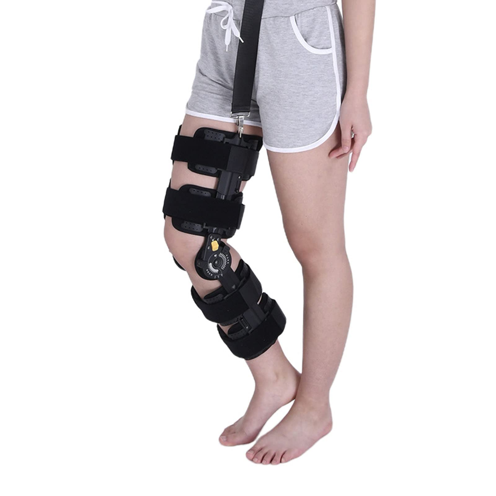 Rodillera Ajustable con Bisagras, Rodillera Postoperatoria para Estabilización De Recuperación, Lesiones De Ligamento Cruzado Anterior, Colateral Medial Y Posterior, Inmo