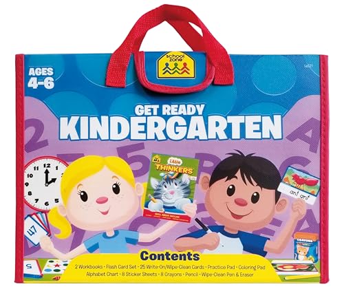 School Zone Get Ready Kindergarten Learning Playset: Pre-K, Workbooks,...