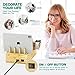 Bamboo Wireless Charging Station for Multiple Devices - Wood Docking Station Organizer, Qi Certified Fast Wireless Charger, 7 USB Charging Ports for Cellphone, Smart Watch, Earbuds, Tablet